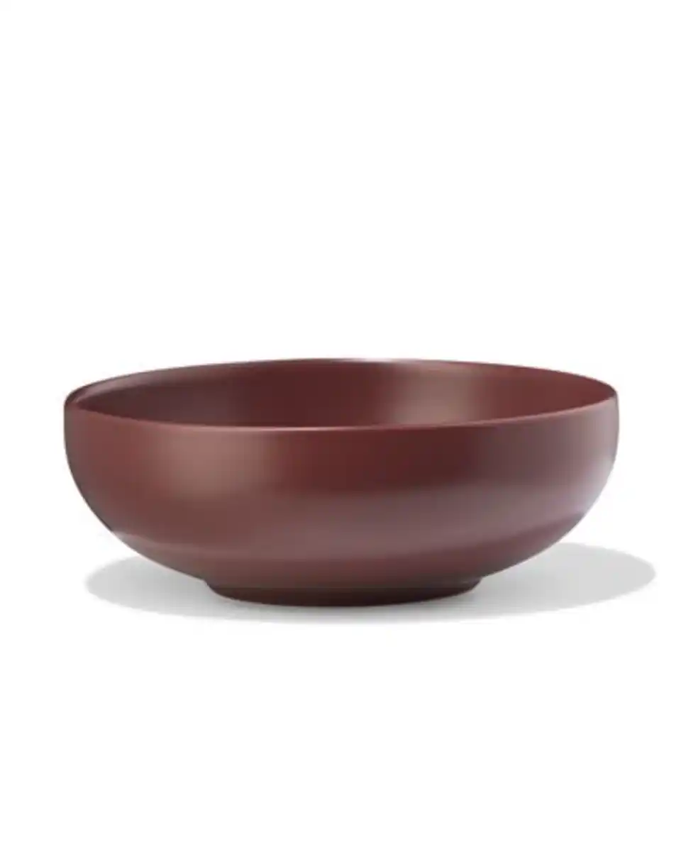 Bild 1 von Schälchen ⌀ 14,5 × 5 cm Steingut Bordeauxrot matt