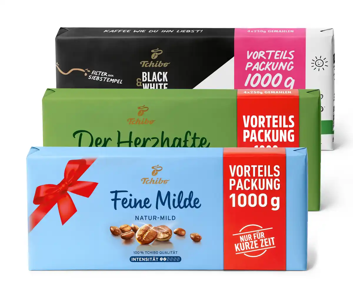 Bild 1 von Vorteilspackungen Probierset Filterkaffee - 3 x 1 kg Gemahlen