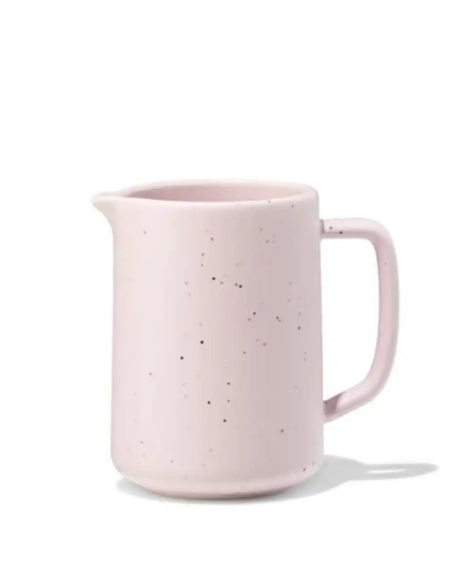 Bild 1 von Milchkännchen 180 ml, Steingut, gesprenkelt, rosa