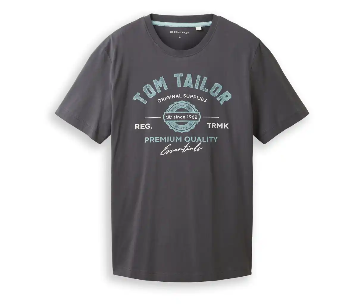 Bild 1 von Tom Tailor T-Shirt mit Logo, Tarmac Grey