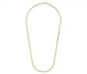 Amor 925 Silber Herren-Halsschmuck, vergoldet, »Panzer«