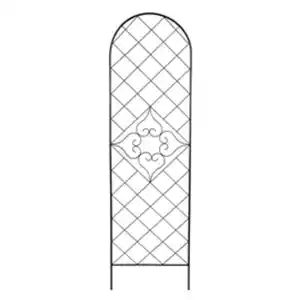 Spalier »Rundbogen«, BxH: 48 x 180 cm, Metall, grau