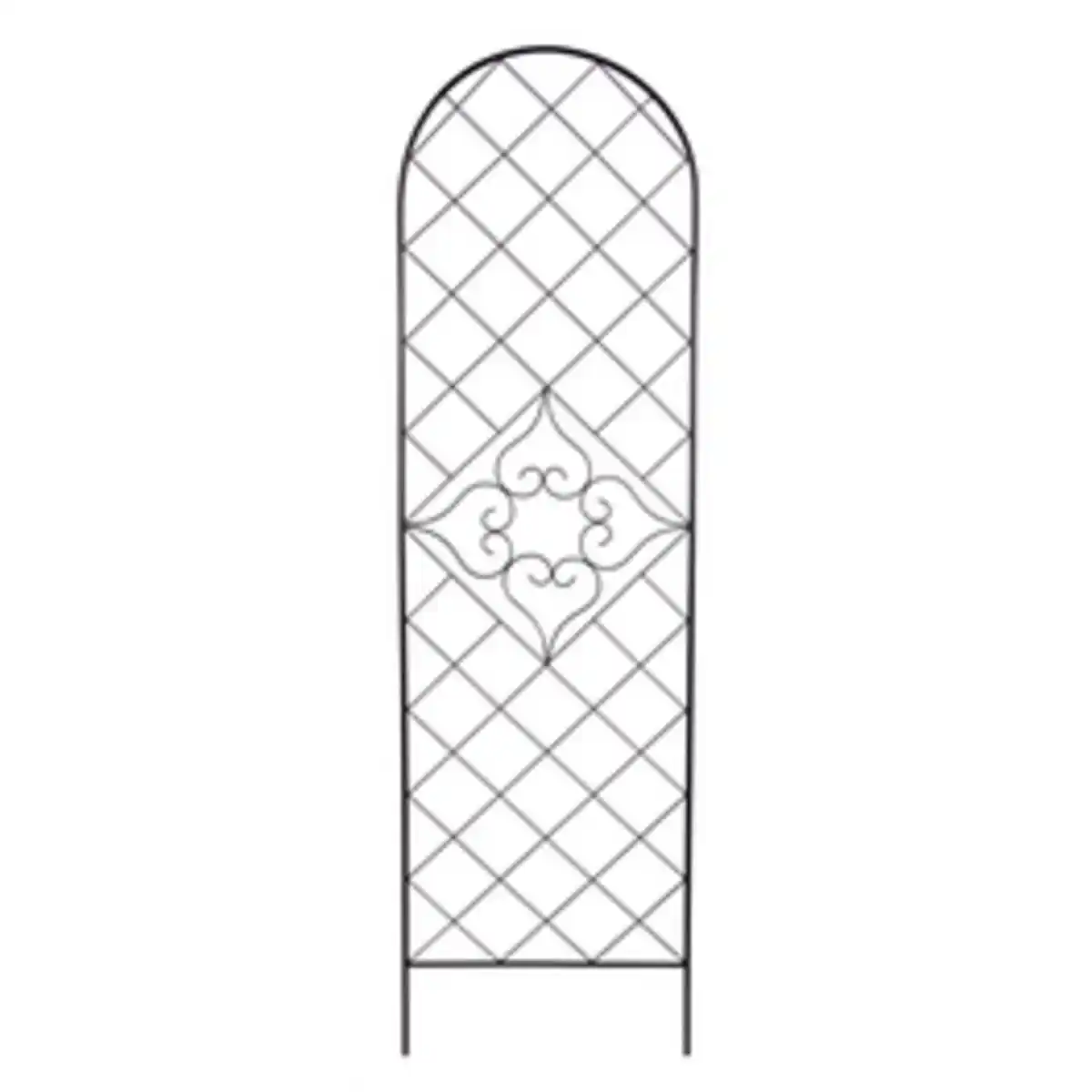 Bild 1 von Spalier »Rundbogen«, BxH: 48 x 180 cm, Metall, grau