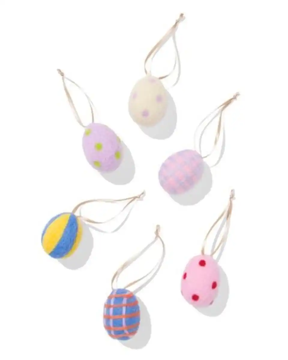 Bild 1 von Oster-Anhänger Filz Ei – 6 Stück