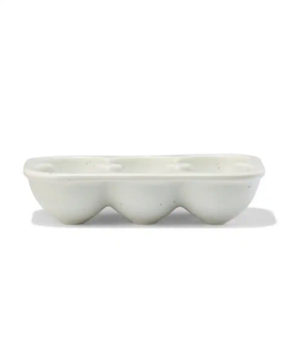 Bild 1 von Eierbehälter für 6 Eier, Steingut, gesprenkelt, grün