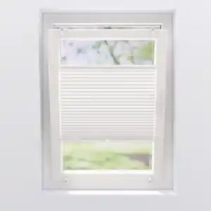 CASAYA Klemmfix Plissee, klemmfix, BxH: 100 x 130 cm, Polyester, weiß