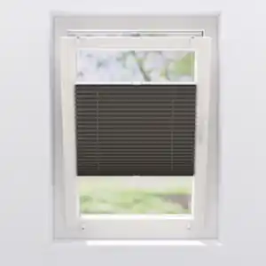 CASAYA Klemmfix Plissee, klemmfix, BxH: 100 x 130 cm, Polyester, grau