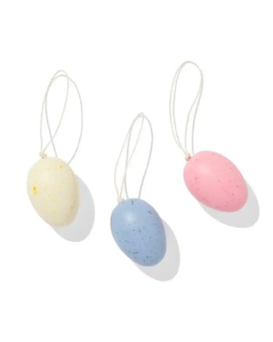 Bild 1 von Oster-Dekohänger Kunststoff Ei - 3 Stück