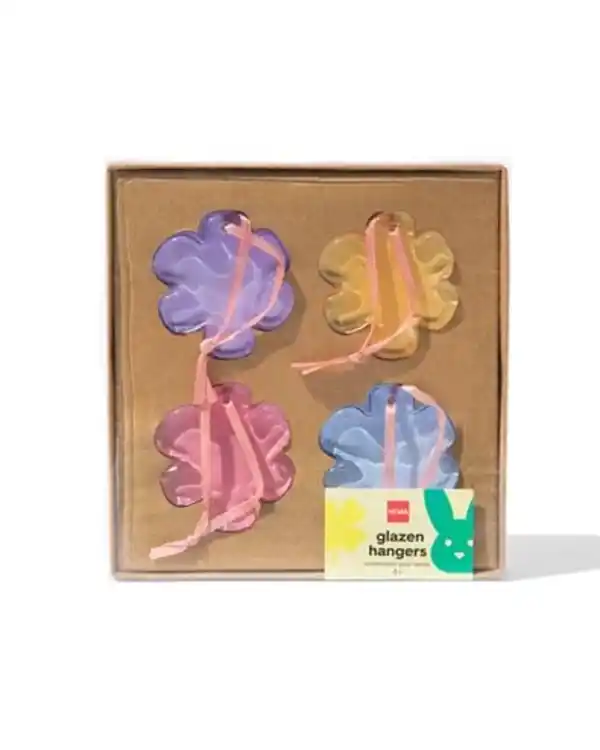 Bild 3 von Deko-Osteranhänger Glasblumen – 4 Stück