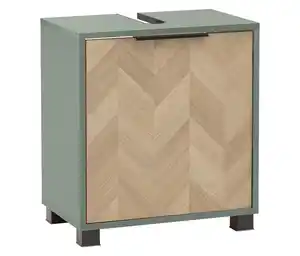 Waschbeckenunterschrank »Piazza«, pistazie/Fischgräten-Dekor