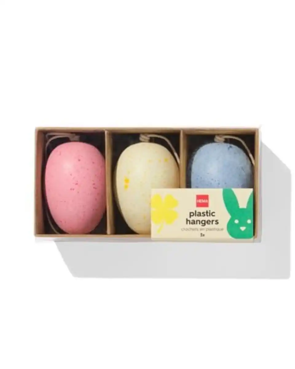 Bild 3 von Oster-Dekohänger Kunststoff Ei - 3 Stück