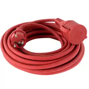 Verlängerungskabel, H05RR-F 3G1,5, IP44, 10 m, rot