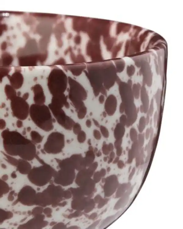 Bild 2 von Mini-Schälchen ⌀ 7 cm aus Steingut, Rot, gesprenkelt