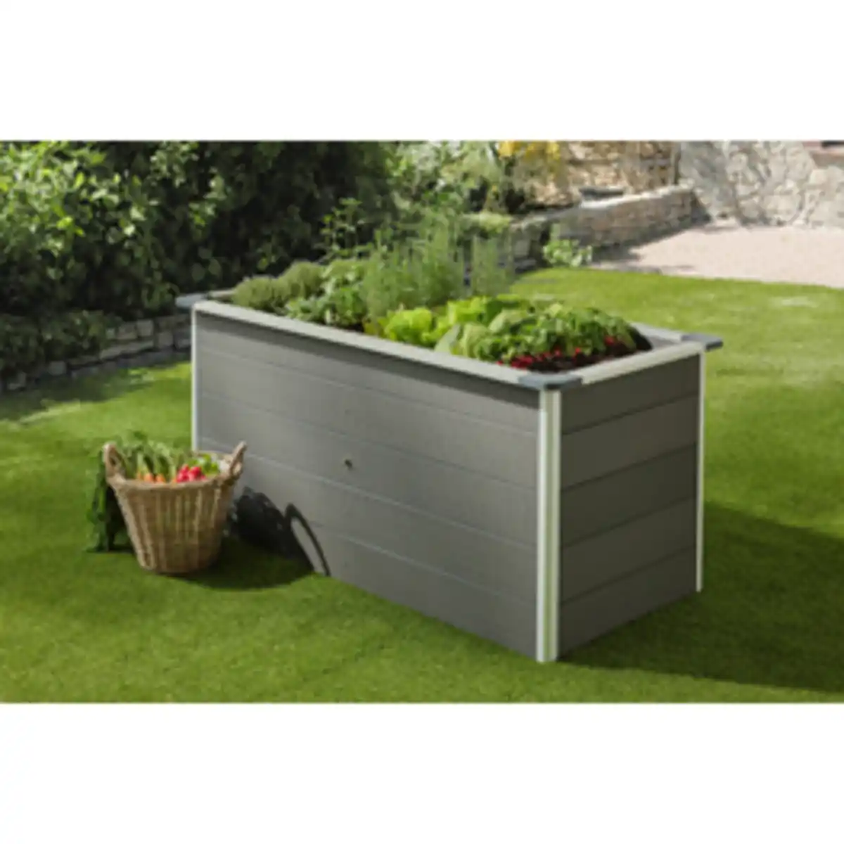 Bild 1 von Mr. GARDENER Schneckenschutz für WPC Hochbeet 160x70x75 cm, adonisiert