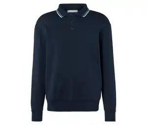 Sweatshirt mit Polokragen