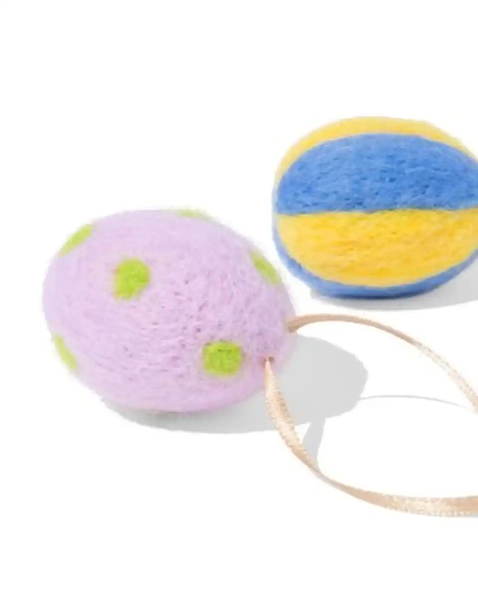 Bild 2 von Oster-Anhänger Filz Ei – 6 Stück