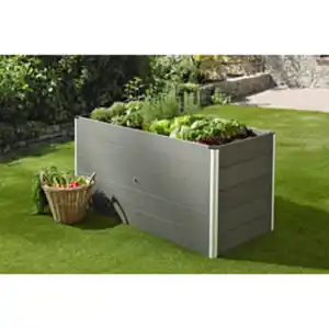 Mr. GARDENER Hochbeet, BxHxL: 70 x 75 x 160 cm, WPC/Alumium, anthrazit