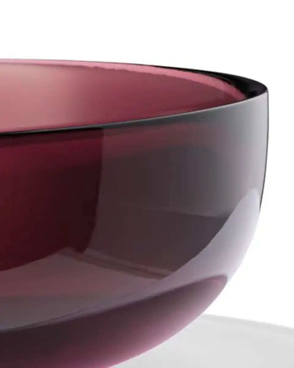 Bild 2 von Salatschüssel ⌀ 23 cm Glas Bordeauxrot