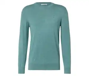 Pullover mit Rundhalsausschnitt, aqua meliert