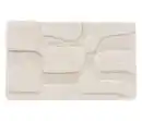 Bild 1 von benuta Badematte »Nehir«, weiß, 50 x 80 cm