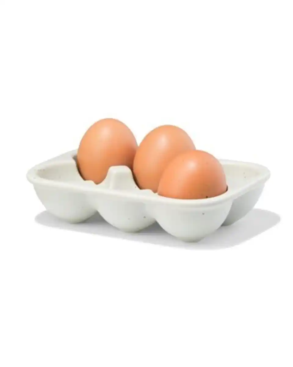 Bild 3 von Eierbehälter für 6 Eier, Steingut, gesprenkelt, grün