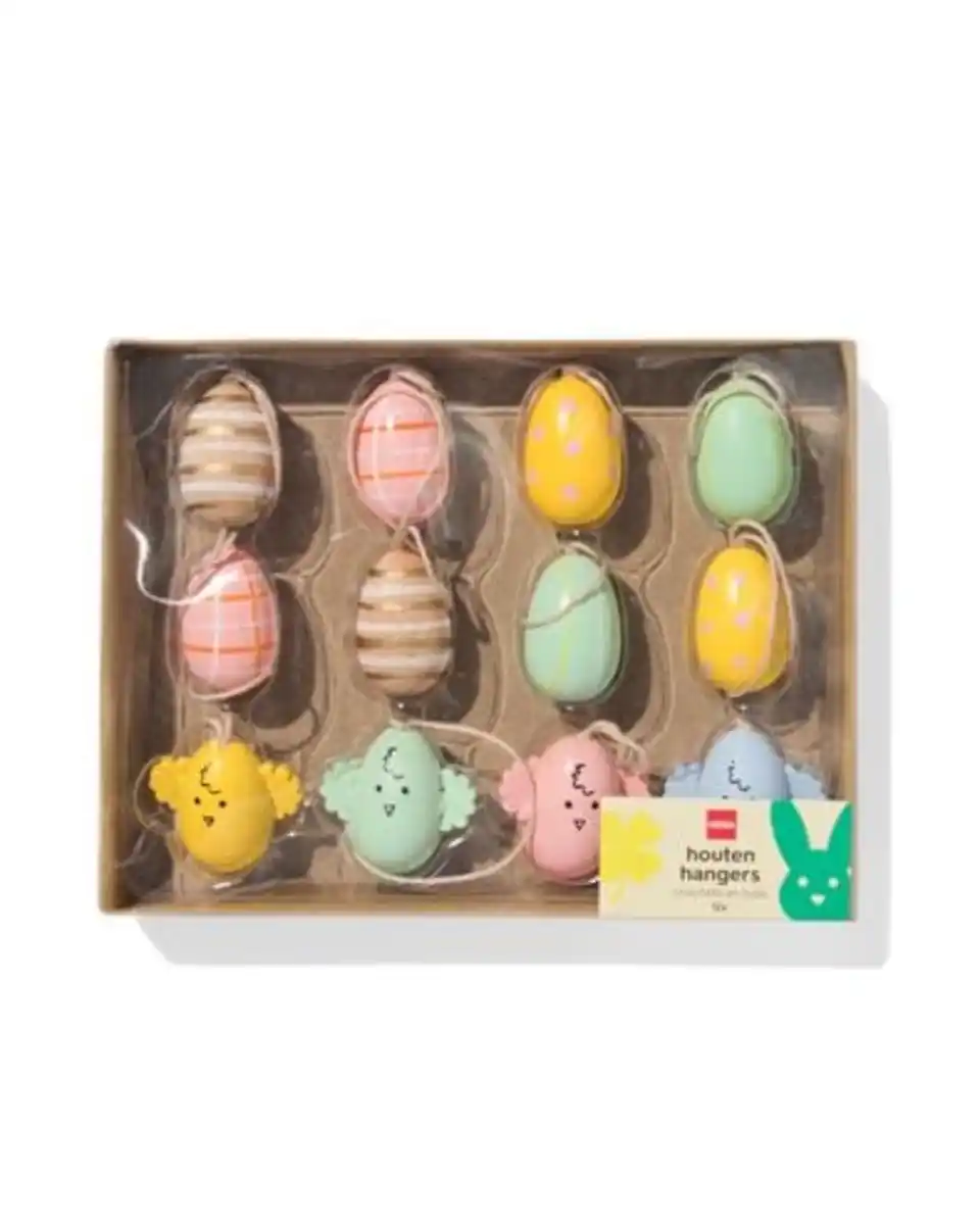 Bild 3 von Oster-Anhänger Holz Ei – 12 Stück