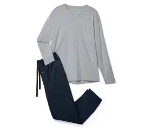 Pyjama-Set mit gewebter Hose