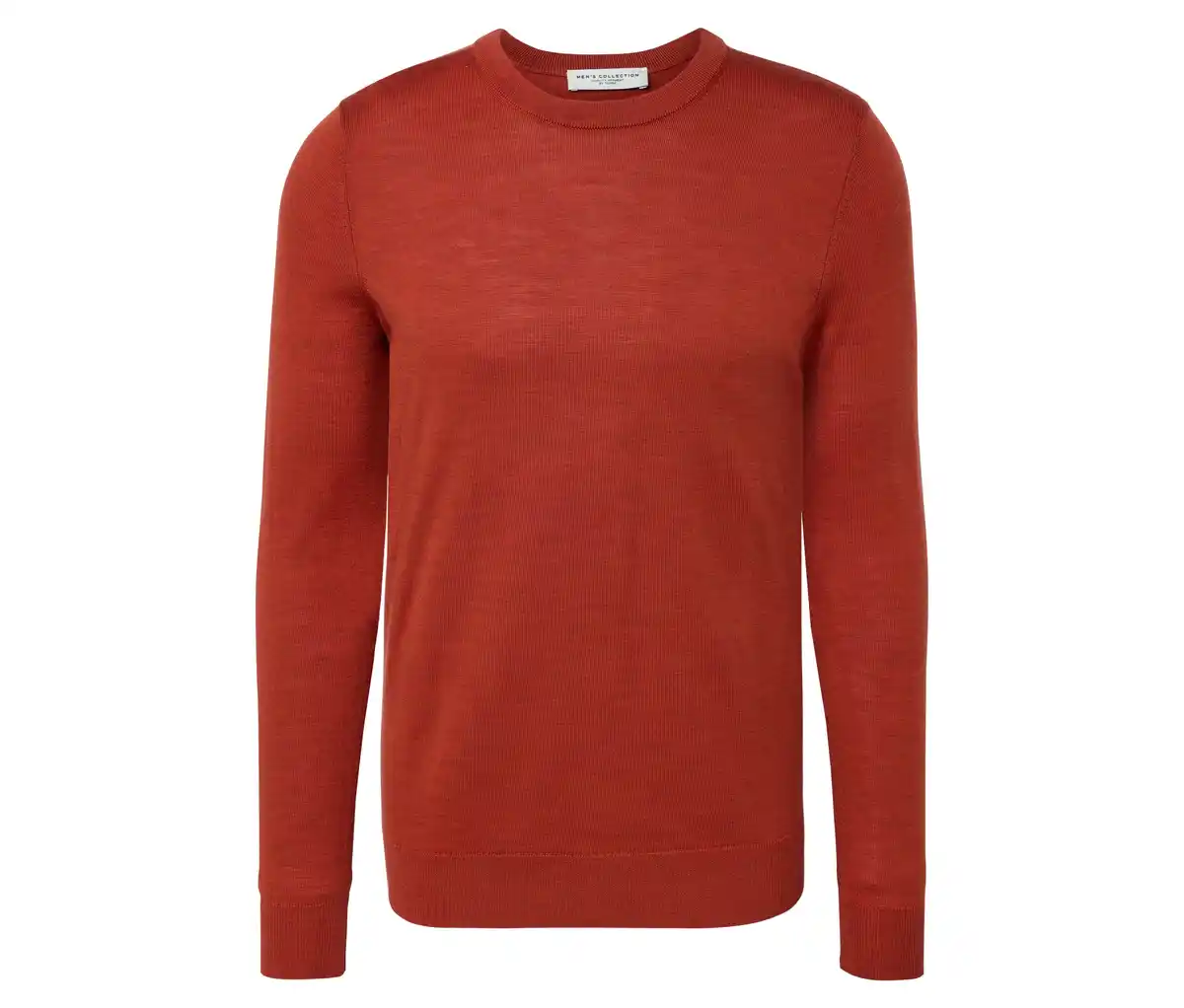 Bild 1 von Merino-Pullover, orange meliert
