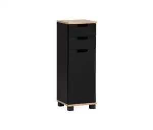 Unterschrank »Emmik«, schwarz/weißeiche