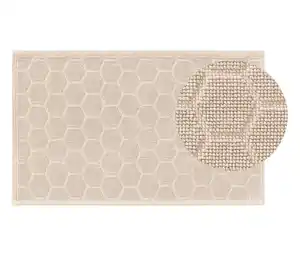 benuta Badematte »Jojo«, Raute, 50 x 80 cm, beige