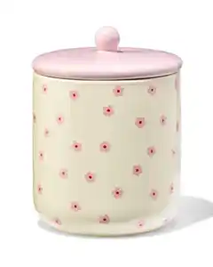 Vorratsdose, 750 ml, Keramik, Blumen