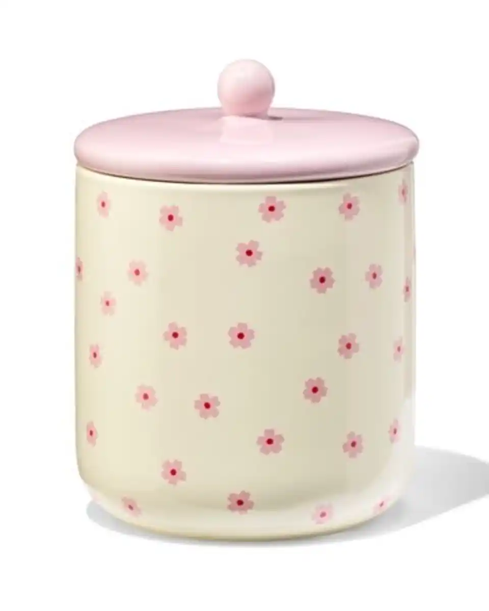 Bild 1 von Vorratsdose, 750 ml, Keramik, Blumen