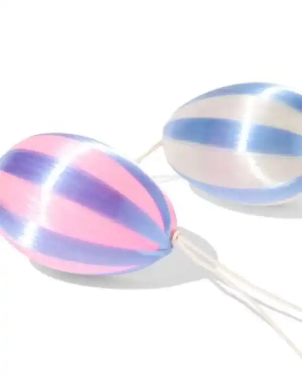 Bild 2 von Oster-Anhänger Satin Ei - 4 Stück