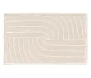 benuta Badematte »Jojo«, Welle, 50 x 80 cm, cream