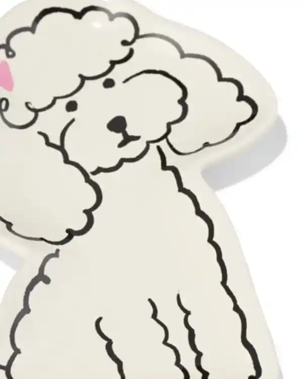 Bild 2 von Untertasse 13,5 x 9,6 cm, aus Keramik, Hund