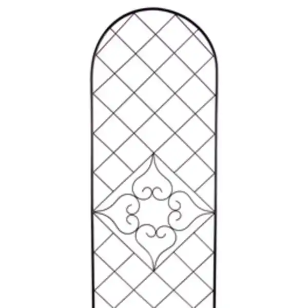 Bild 2 von Spalier »Rundbogen«, BxH: 48 x 180 cm, Metall, grau