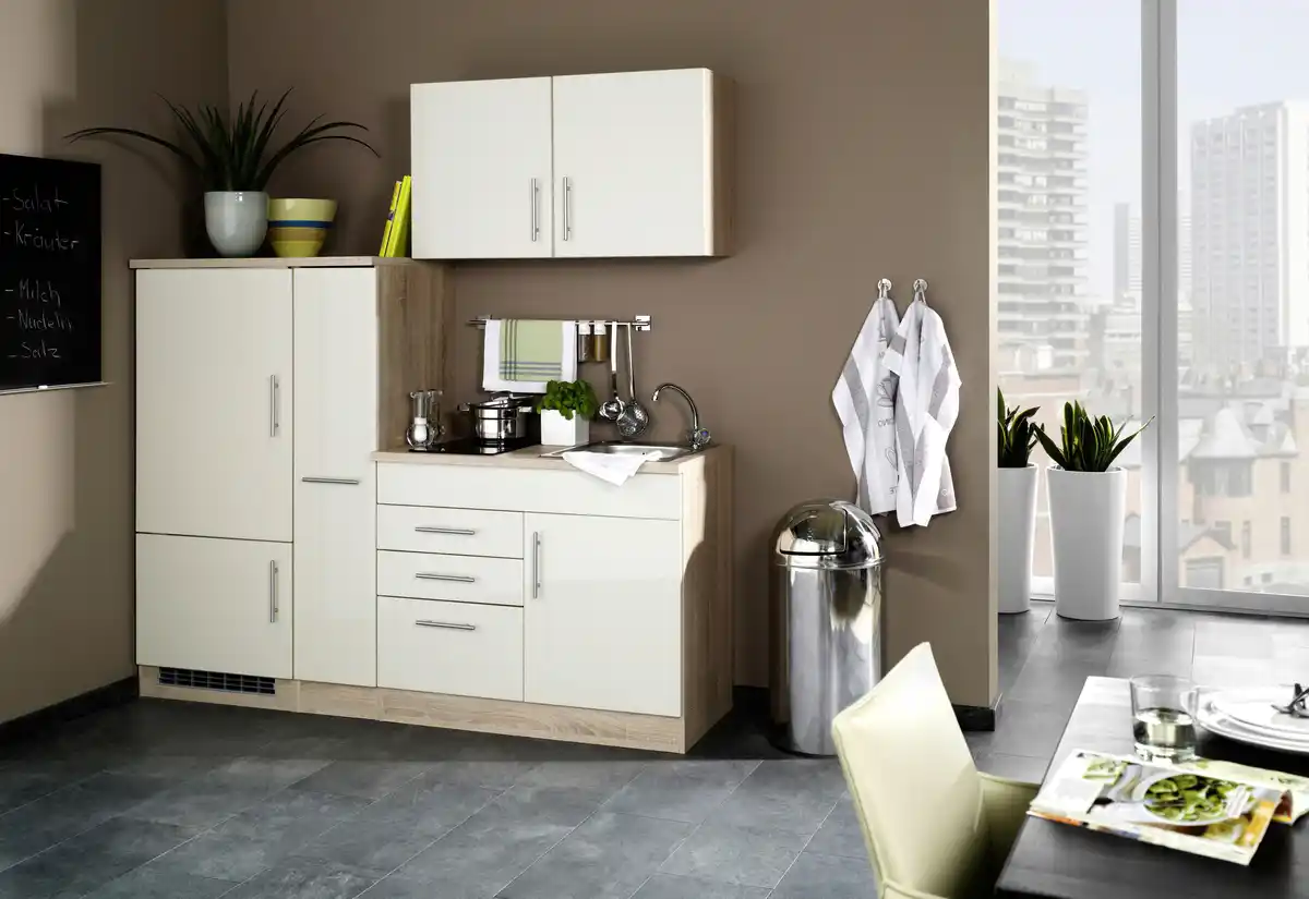 Bild 1 von Küchenblock Toronto II m. Geräten Creme, Creme