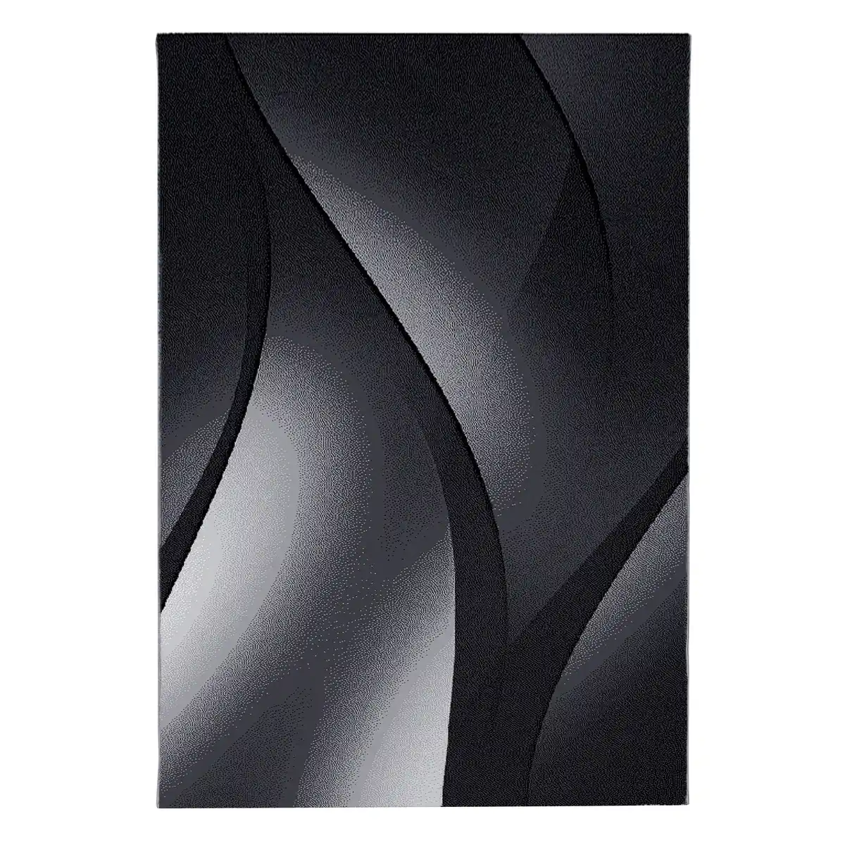 Bild 1 von Webteppich Plus Schwarz ca. 140x200cm, Schwarz