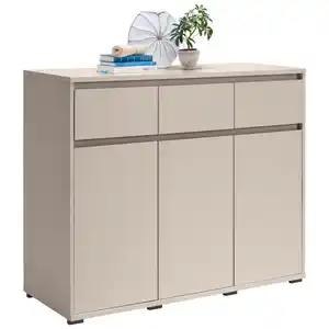 Carryhome Kommode, Kaschmir, Holzwerkstoff, 2 Fächer, 3 Schublade(n) Schubladen, 120x103x48 cm, Wohnzimmer, Kommoden & Sideboards, Kommoden