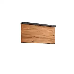 Trio Leuchten Led-Wandleuchte Kalea, Braun, Schwarz, Holz, Metall, Kiefer, F, 7.5x15x30 cm, Lampen & Leuchten, Innenbeleuchtung, Leuchten nach Räumen, Wohnzimmerlampen, F