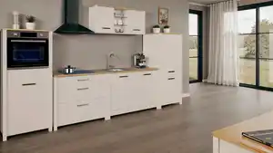 Küchenleerblock Bundle o. Geräte Kaschmir, Kaschmir, Eiche Artisan