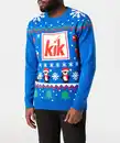 Bild 1 von KiK Weihnachtspullover, royalblau gemustert