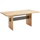 Bild 1 von Hom`in Esstisch, Graphit, Eiche Artisan, Wildeiche, Holz, Holzwerkstoff, Wildeiche, massiv, rechteckig, Wange, 90x76x180 cm, Holzmöbel, Holztische, Esstische Holz
