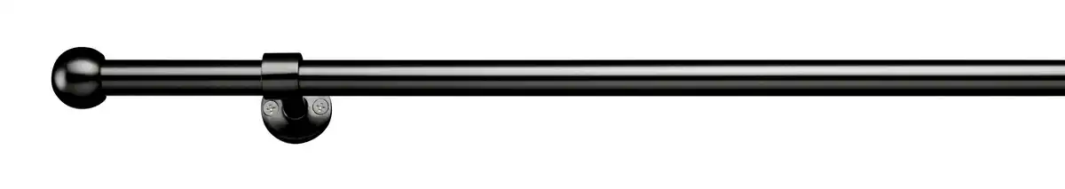 Bild 1 von Vorhangstangenset Wand/Decke in Schwarz ca. 160-280cm, Schwarz