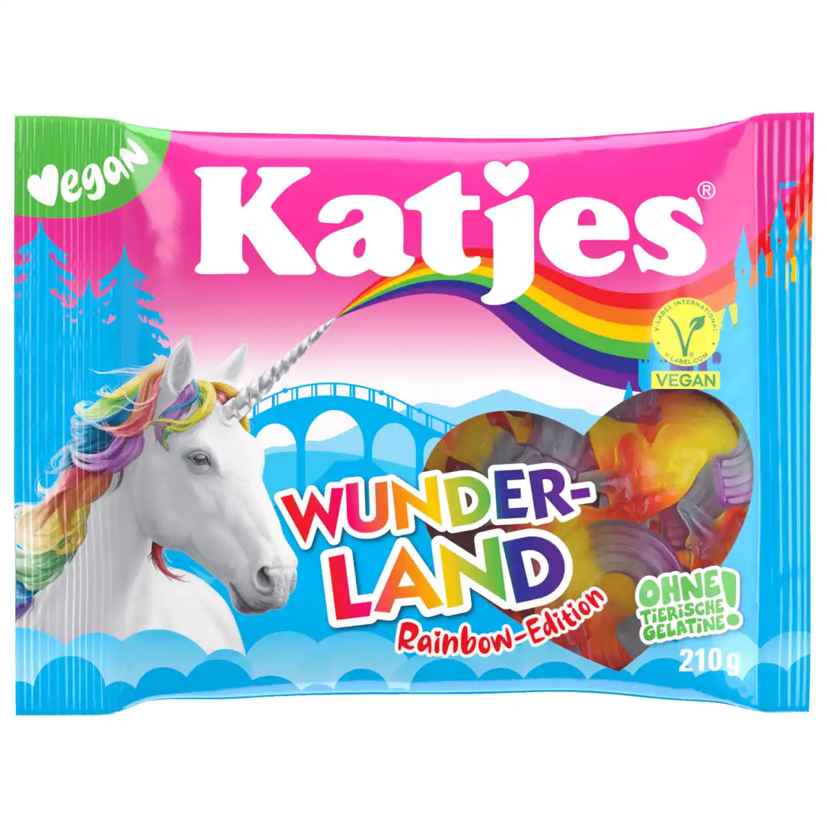 Bild 1 von Katjes Wunderland Rainbow vegan 210g