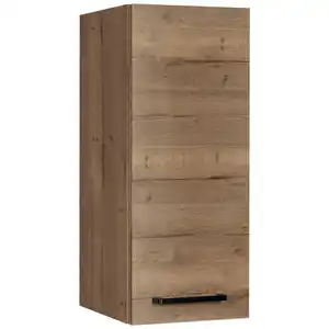 Nobilia Küchenoberschrank Structura, Eiche dunkel, Holzwerkstoff, 2 Fächer, nur wie online abgebildet bestellbar, 30x72x35 cm, Blauer Engel, Pefc, Goldenes M, Made in Germany, DGM-Klimapakt, hänge