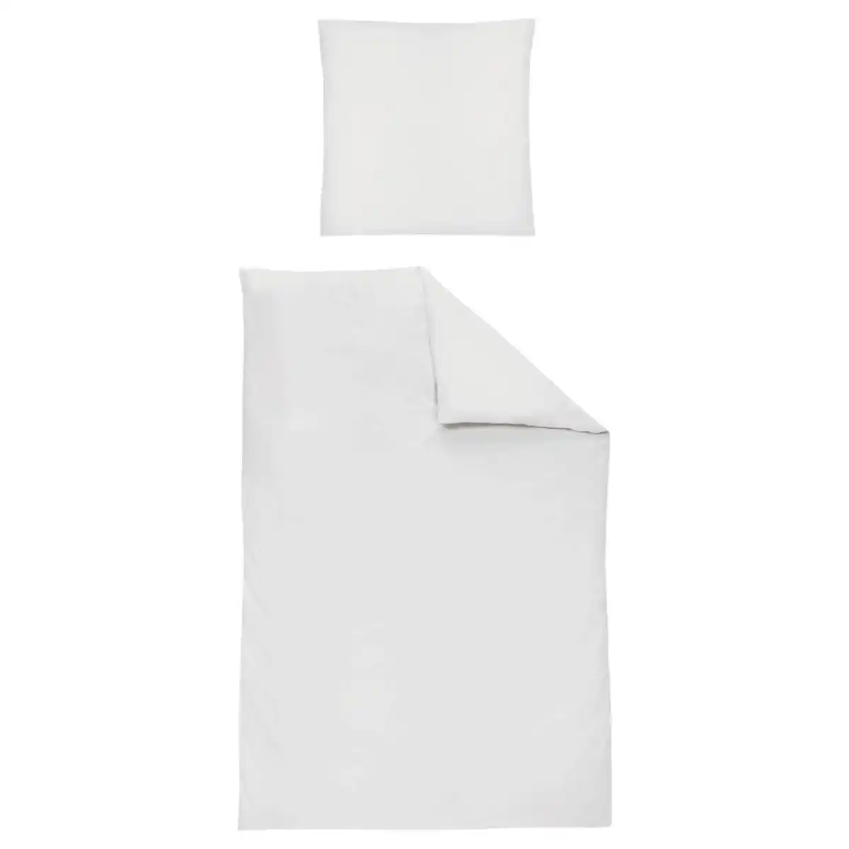 Bild 1 von Irisette Bettwäsche, Silber, Textil, Uni, 155x200 cm, Oeko-Tex® Standard 100, Oeko-Tex® Made IN Green, pflegeleicht, hautfreundlich, bügelleicht, 100% feinster Baumwollsatin mit Seiden-Finish, we