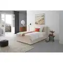 Bild 1 von Mid.you Boxbett, Creme, Holz, Textil, Tanne, H3, 7-Zonen, Höhe ca. 20 cm, 140x200 cm, Schlafzimmer, Betten, Boxspringbetten
