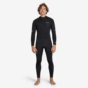 DECATHLON Neoprenanzug Surfen Herren Rückenreißverschluss 500 4/3 mm schwarz