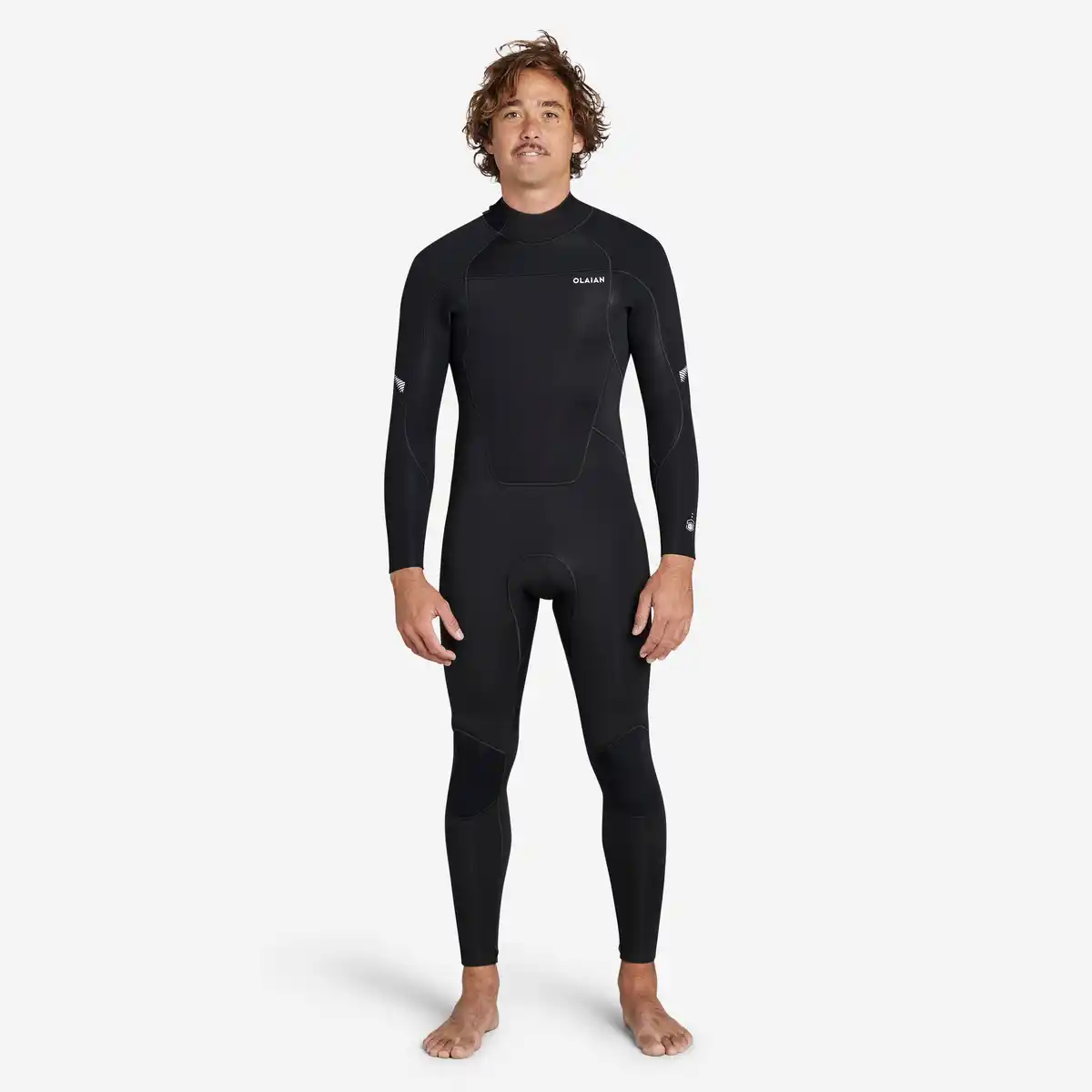 Bild 1 von DECATHLON Neoprenanzug Surfen Herren Rückenreißverschluss 500 4/3 mm schwarz